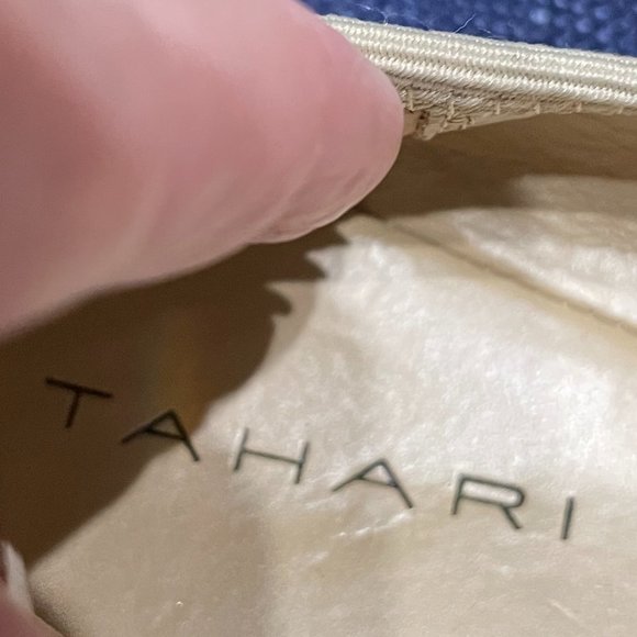 TAHARI Gustave  Leather Patent and Faux Snakeskin Ballet Flats - Picture 5 of 5